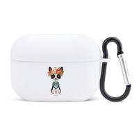 Day of The Dead Dog Chihuahua Headphone & Earphone Cases Compatible with Airpod Pro Scratch-Resistant TPU Protective Cover with Keychain