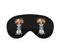 Day of The Dead Dog Chihuahua Lightweight Sleep Masks Funny Blocking Eye Mask for Sleeping with Adjustable Strap