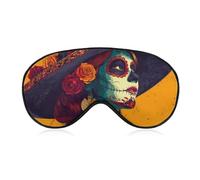 Day of The Dead Fashion Sleep Eye Mask Soft Covers for Sleeping with Adjustable Strap