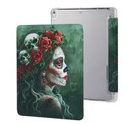 Day of The Dead Floral Skull Goth Case Compatible for IPAD Pro (10.5in) /IPAD Air3(10.5in) Tablet Cases Protective Stand Cover