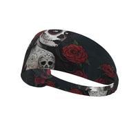 Day of the Dead Girl Print Elastic Exercise Headband - Fashion Sports Head Wrap for Yoga, Running, Cycling, Gym, Tennis