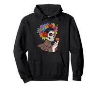 Day of The Dead La Catrina Dia de los Muertos Sugar Skull Pullover Hoodie