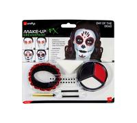 Smiffys Make-Up FX, Day of the Dead Kit Smiffys Multi One Size