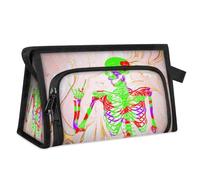 Day of The Dead Marble Travel Makeup Bag for Women Men Kids Girls Boys Marble Multipurpose Wash Pouch Bag Toiletry Cosmetic Toiletries Shower Bag Organizer