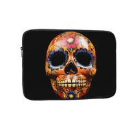 Day of The Dead Masks Patterned Laptop Case Essential Accessory for Commuting and Office Use - 17 inch