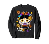 Day of the Dead Mexicans Sugar Skull Girl Women Halloween Sweatshirt