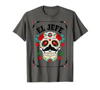 Day Of The Dead Mexico El Jefe Boss Sugar Skull Halloween T-Shirt
