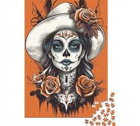 Day of The Dead Puzzle Precise Interlocking Paper Rectangular Jigsaw Puzzle for Boy Or Girl 1000pcs (38x26cm)