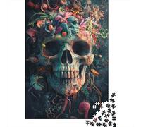 Day of The Dead Puzzle Rectangular Paper Board 100 Percent Recycled Cardboard Jigsaw Puzzle for Adult Children 1000pcs (75x50cm)