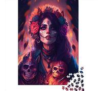 Day Of The Dead Puzzles for Adults 1000 Piece Puzzle for Teenager Age 12 Years Up Christmas Eve Gifts 1000pcs (38x26cm)