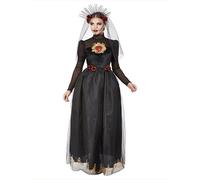 Day of the Dead Sacred Heart Bride Deluxe Fancy Dress Costume Ladies UK 12-14