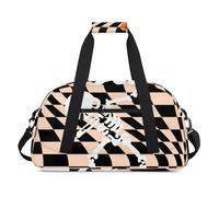 Day Of The Dead Skull Design Gym Bag Sports Duffle Bag Weekend Sleepover Duffel Bags Small Travel Tote for Overnight Workout Gymnastics Dance Ballet, Day Of The Dead Skull Design, 18.9 x 8.7 x 10.6