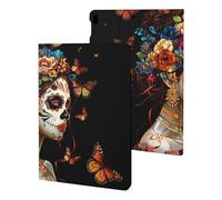 Day of The Dead Skull Woman Monarch Butterfly Tablet Case Slim Stand Protective Case Cover Tablet Cover Tablet Sleeve