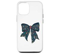 Day of the Dead Skulls Día de Muertos Girl Coquette Bow Case for iPhone 12/12 Pro