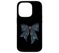 Day of the Dead Skulls Día de Muertos Girl Coquette Bow Case for iPhone 14 Pro