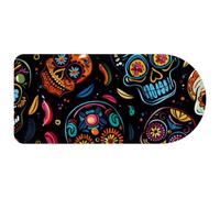 Day of the Dead Skulls Pattern Mouse Pad, Large Gaming Keyboard Mat with Non-Slip Rubber Base, Big Extended Desk Protector for Home Office, 29.1’’ x 13.8’’