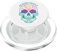 Day of the Dead Sugar Skull Floral No Bones About It PopSockets PopGrip for MagSafe