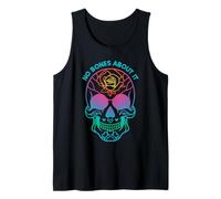Day of the Dead Sugar Skull Floral No Bones About It Tank Top