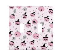 Day of the Dead Sugar Skull Light Switch Cover Plates/Outlet Covers, Black White Wall Decor, Halloween Themed Wall Plates, Singular Design, Standard Size Double Toggle