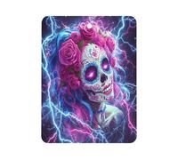 Day of The Dead Sugar Skull Thunder Car Aromatherapy Tablets Air Freshener Hanging Scented Cards for Rooms Bathrooms Wardrobe Square