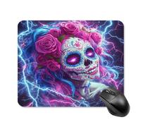 Day of The Dead Sugar Skull Thunder Gaming Mouse Pad with Rubber Base