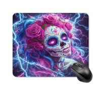 Day of The Dead Sugar Skull Thunder Gaming Mouse Pad with Rubber Base