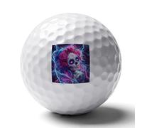Day of The Dead Sugar Skull Thunder Standard Golf Balls Recreation Ball Professional Gift for Boyfriend Father Husband Son