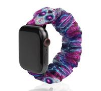 Day of The Dead Sugar Skull Thunder Watch Band Compatible with IWatch Bands Series 6 5 4 3 2 1 Elastic Replacement Wristband