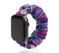 Day of The Dead Sugar Skull Thunder Watch Band Compatible with IWatch Bands Series 6 5 4 3 2 1 Elastic Replacement Wristband