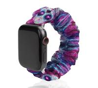 Day of The Dead Sugar Skull Thunder Watch Band Compatible with IWatch Bands Series 6 5 4 3 2 1 Elastic Replacement Wristband