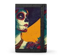 Day of The Dead Trifold Wallet for Men Credit Card Holder Wallets