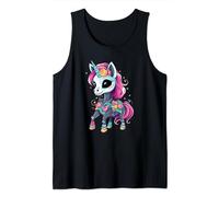 Day of the Dead Unicorn Dia De Los Muertos Party Tank Top