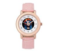 Day of The Dead Woman Women's Wrist Watch Easy Reader with Leather Strap Analog Display Wonderful Ladies Gifts
