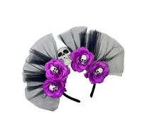 Day Of The Deads Headpiece Skull Flower Crown Headband Halloween Cincos Des Mayoes Party Costumes For Womens Gifts Flower Crown Headband