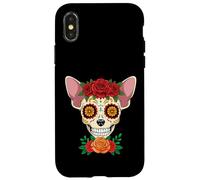Day Of The Souls Dead Day Sugarskull Halloween Dog Case for iPhone X/XS