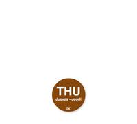 Day of the W rown Label Thursday 1.9cm (1 x 1000)