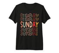 Day of The Week Group Halloween Costume Sunday Colorful Premium T-Shirt