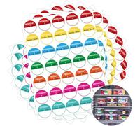 Day of The Week Labels 1050pcs Removable 7 Day Cycle Tab Weekly Self-Adhesive Mon,Tue,Wed,Thurs,Fri,Sat,Sun Day Dots Stickers for Daily Inventory Management,Food,Restaurant （1 inch）