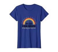 Day of Unity We All Belong to Rainbow Diversity Inclusion T-Shirt, Women, Royal Blue, XL
