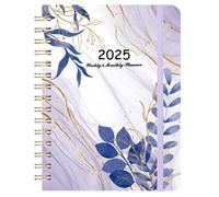 Day Planner 2025 | Spiral Notebook 2025 Planner | Elastic Closure Appointment Book, January-December 2025 Daily Planner Agenda Planner