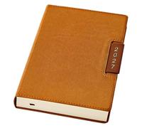 Day Planner 2027, A5 Monthly Planner Daily One Page per Day with Built in Pen Slot for All Purpose Planning, Brown