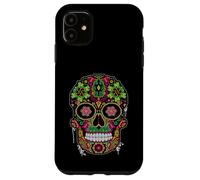 Day The Dead Sugar Skull Dia De Los Muertos Mexicans Costume Case for iPhone 11