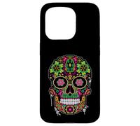 Day The Dead Sugar Skull Dia De Los Muertos Mexicans Costume Case for iPhone 15 Pro