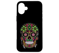 Day The Dead Sugar Skull Dia De Los Muertos Mexicans Costume Case for iPhone 16 Plus