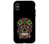 Day The Dead Sugar Skull Dia De Los Muertos Mexicans Costume Case for iPhone X/XS