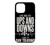 Day Trader Ups And Downs Stock Market Investor Candlestick Case for iPhone 12 Pro Max