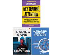 Day Trading Attention, The Trading Game, Managing Business Start-Ups 3 Books Collection Set