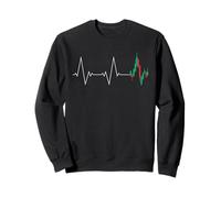 Day Trading Candlestick Heartbeat Chart - Traders Investors Sweatshirt