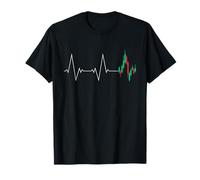 Day Trading Candlestick Heartbeat Chart - Traders Investors T-Shirt