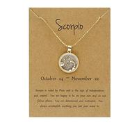 Day Twelve Constellation Night Chain Necklace Necklace Couple Sweater And Necklaces Pendants (L, One Size)